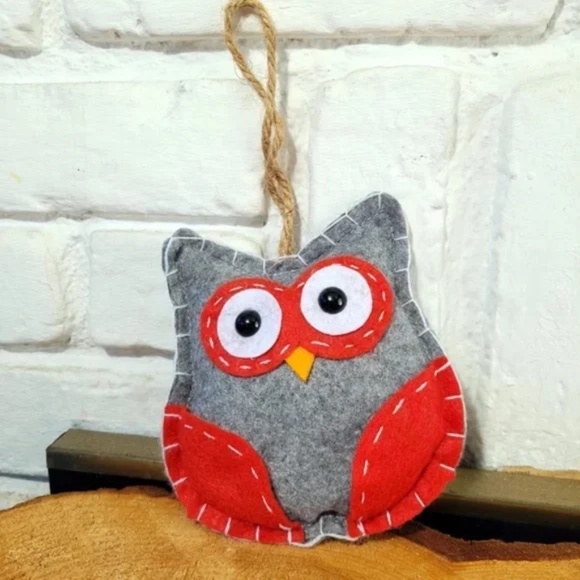 3/$25 Cute Hand-Stitched Owl Hanging Decor - Picture 3 of 7